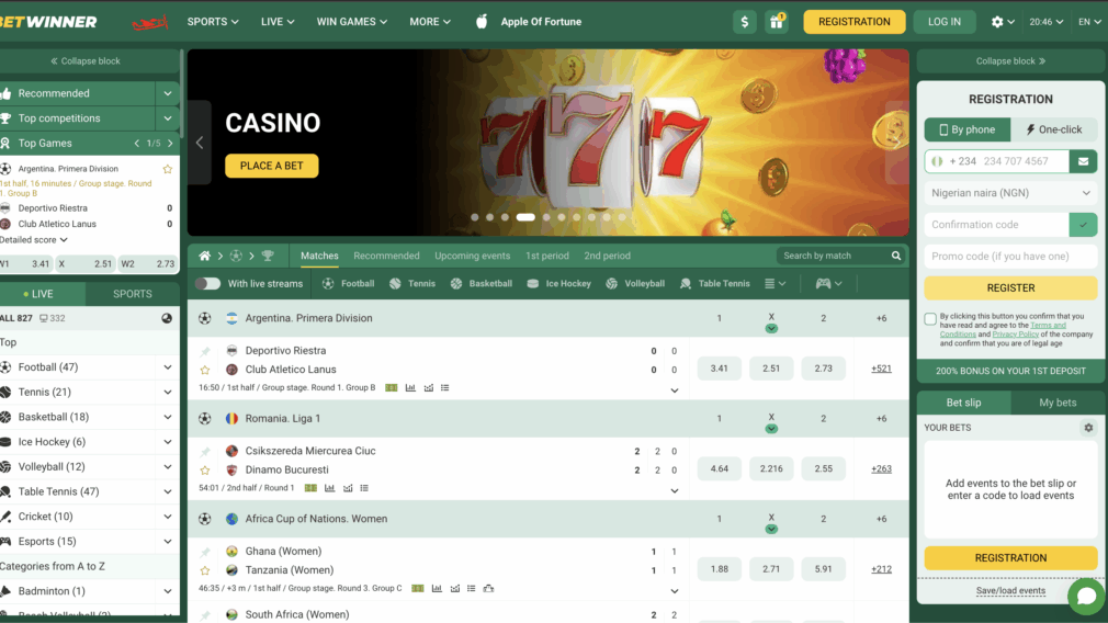 Betwinner  Guide Complet de Paris en Ligne